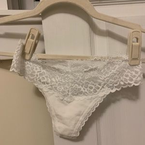 White Aerie Thong